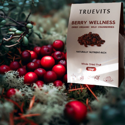 Cranberry drink made of dried cranberries