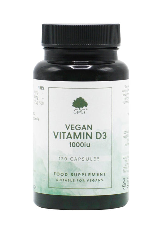 G&G Vitamin D3 1000iu - 120 Vegan Capsules