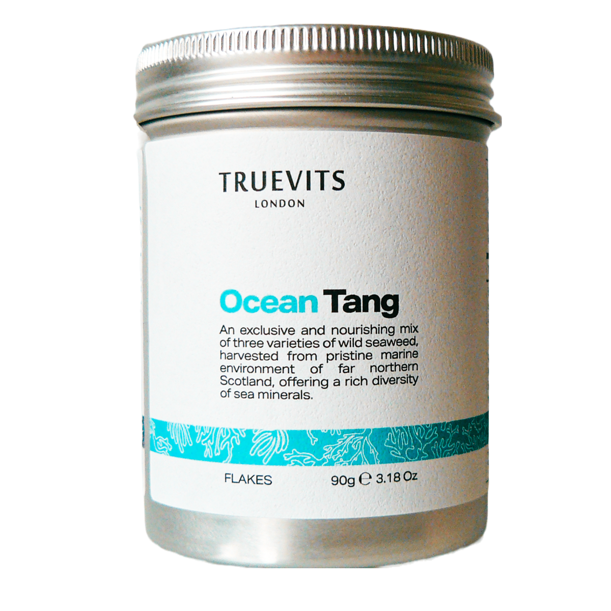 TRUEVITS Ocean Tang organic Scottish seaweed blend — Dulse Wakame Bladderwrack — hand harvested 90g flakes 