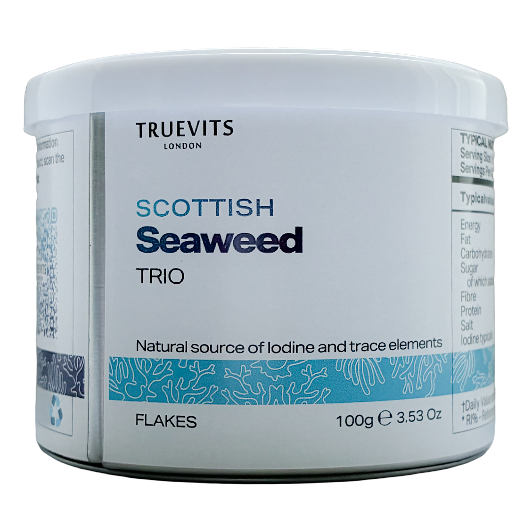 Scottish Seaweed Trio | Flakes | Dulse, Wakame & Bladderwrack | TRUEVITS